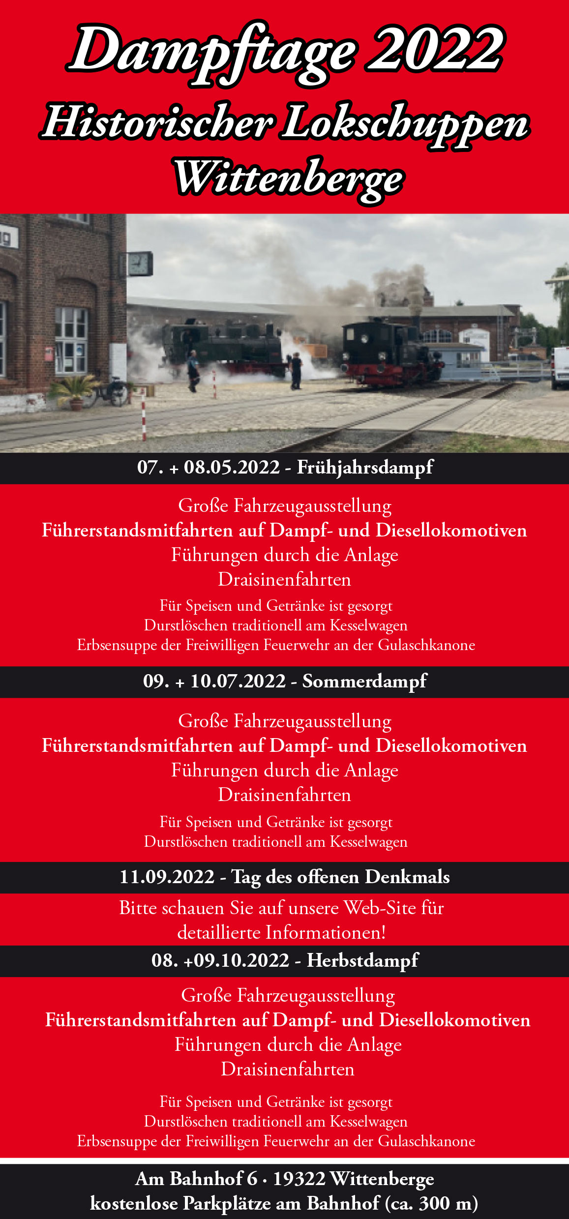 Terminplan BW Wittenberge 2022